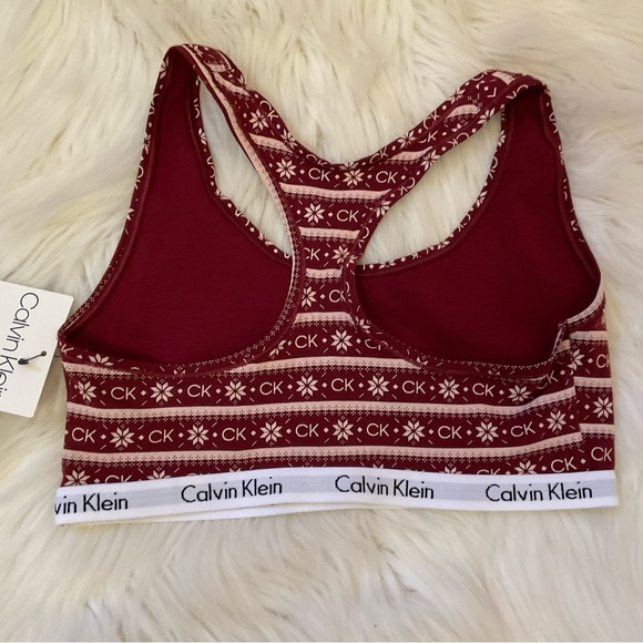 Calvin Klein Unlined Bralette - NWT - Size Medium - Fair Isle Print - New - Picture 9 of 11